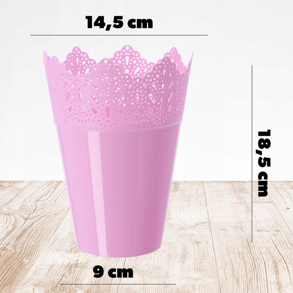 DONICZKA DONICA NA KWIATY OSŁONKA 14,5CM KOLORY zdjęcie 4