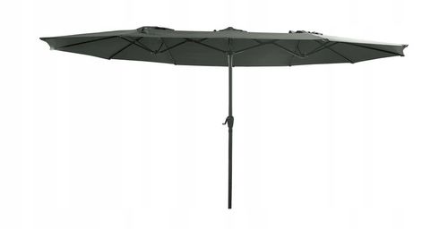 PODWÓJNY PARASOL OGRODOWY PRZECIWSŁONECZY Z KORBKĄ POKROWIEC PHOENIX SZARY na Arena.pl