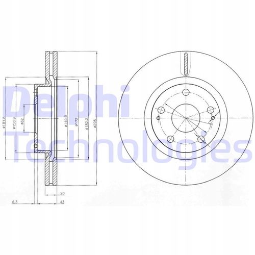 TARCZA HAM PRZOD 295X26 V na Arena.pl