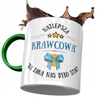 Kubek Zielony Krawcowej Najlepsza Krawcowa Z Nadrukiem Ze Zdjęciem