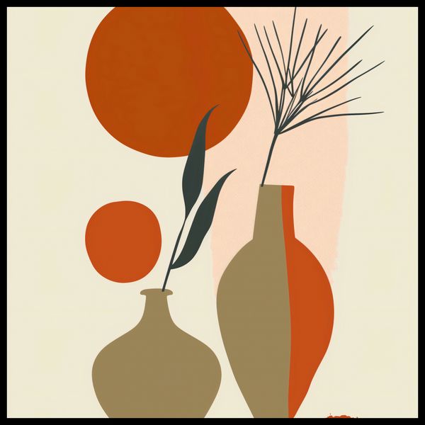 Plakat 60x60cm Wazy w Czerwieni zdjęcie 2