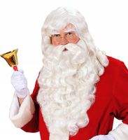 PERUKA ŚWIĘTEGO MIKOŁAJA Z BRODĄ, WĄSAMI I BRWIAMI