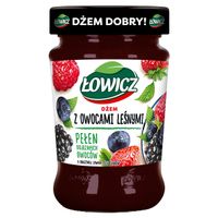 Łowicz DŻEM OWOCE LEŚNE z owoców leśnych NISKOSŁODZONY 280g słoik