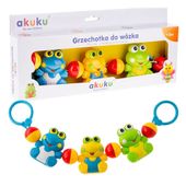 AKUKU Grzechotka, zawieszka do wózka żabki