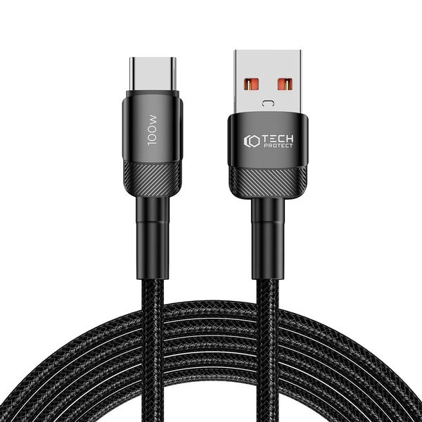 TECH-PROTECT ULTRABOOST EVO TYPE-C CABLE 100W/5A 300CM BLACK zdjęcie 1