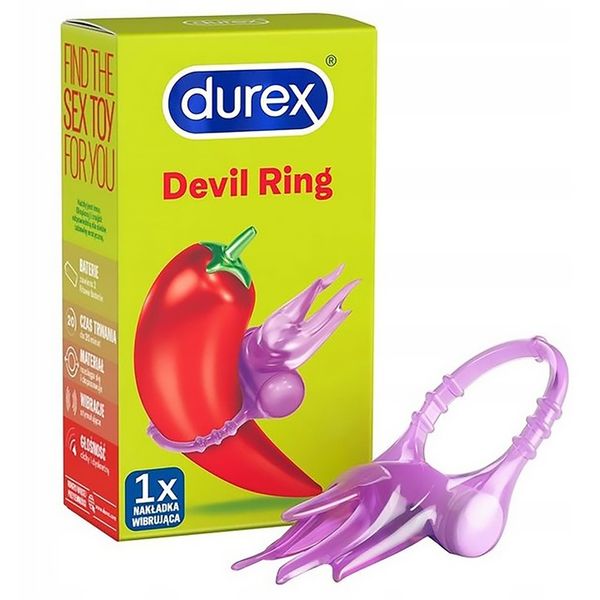 DUREX WIBRACYJNA NAKŁADKA RING MASAŻER ŁECHTACZKI zdjęcie 1