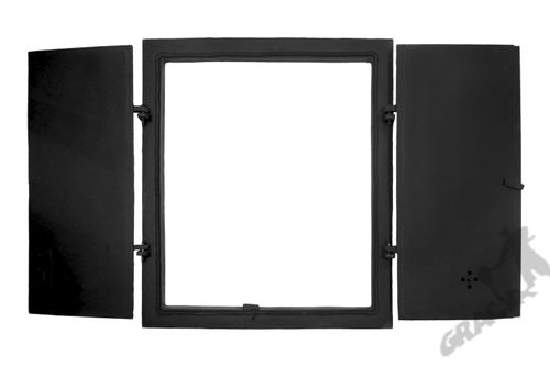 DRZWI A9 - 64X55 CM + TERMOMETR 0-500°C ŻELIWNE DO WĘDZARNI CHLEBOWE na Arena.pl