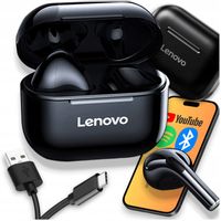 SŁUCHAWKI BEZPRZEWODOWE LENOVO LP40 z MIKROFONEM TWS ORYGINALNE STACJA PRO