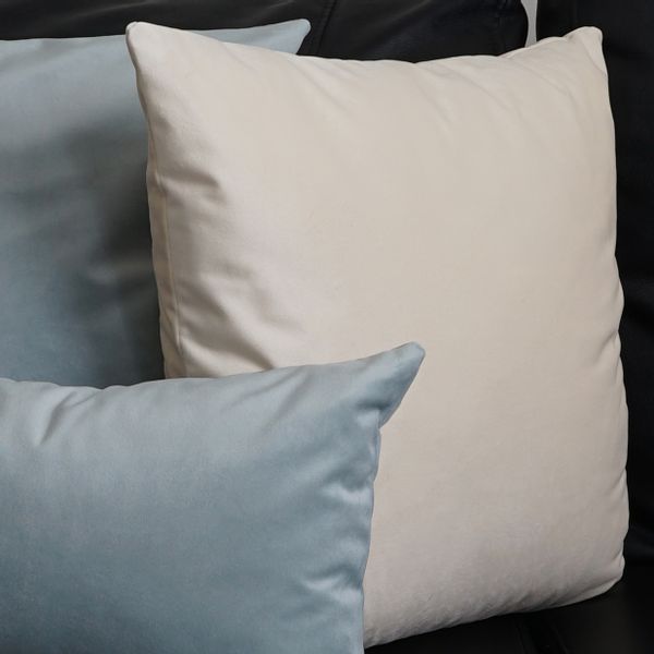 Poszewka BIAŁA poduszka ECRU aksamitna ozdobna dekoracyjna 40X60CM zdjęcie 3