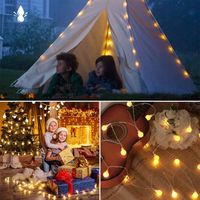 13M 100LED Lampki Świąteczne Światełka Choinkowe Ciepłe Zewnętrzne Blask