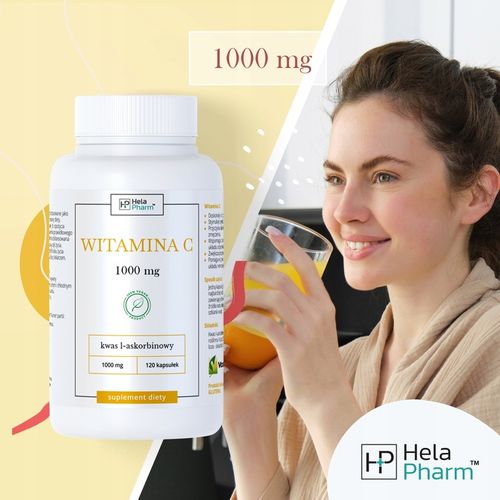 Witamina C 1000mg Kwas L-Askorbinowy MOCNA 120 kapsułek na Arena.pl