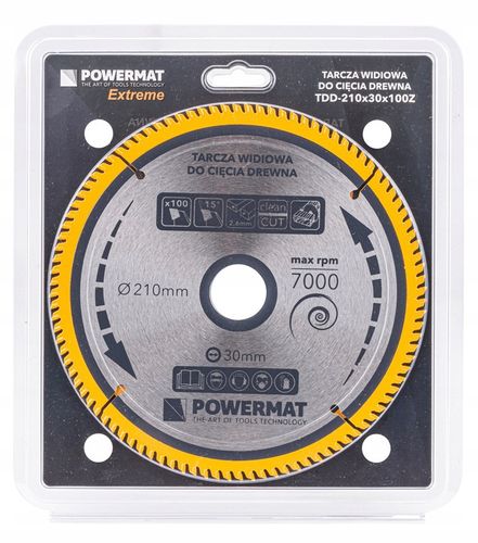 Tarcza WIDIOWA Do Drewna Piły Piła 210 x 30mm 100Z / PM0891 na Arena.pl