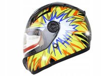 KASK DZIECIĘCY SZCZĘKOWY MOTOCYKL SKUTER QUAD GOKART HULAJNOGA M