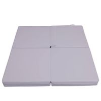 materac gimnastyczny Satellite PU 100x100x10 cm - czteroczęściowy szary