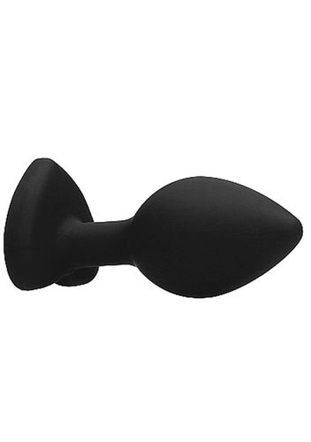 diamond heart butt plug - large - black na Arena.pl