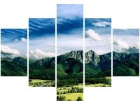 70 100CM OBRAZ 5 ELEM KRAJOBRAZ TATRZAŃSKI DRUK PŁÓTNO