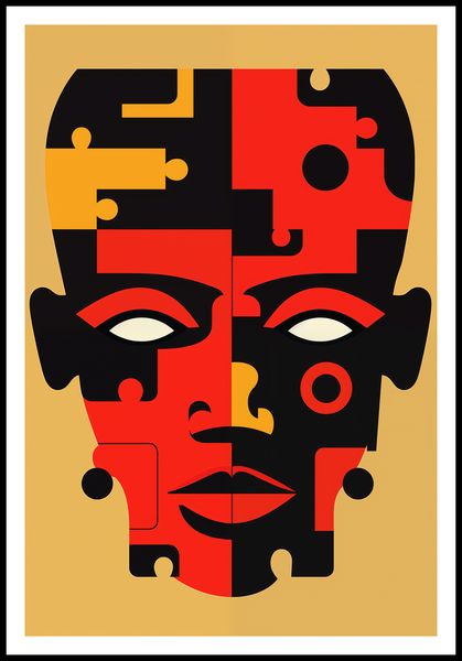 Plakat 68x101cm Puzzle Tożsamości zdjęcie 3