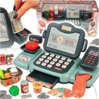 KASA SKLEPOWA DLA DZIECI DUŻY ZESTAW INTERAKTYWNA WYŚWIETLACZ LCD DŹWIĘK