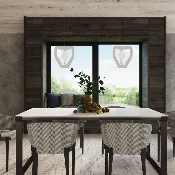 Lampa wisząca TRES biała zdjęcie 6