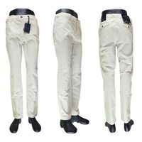 Męskie spodnie Tommy Hilfiger Harlem Chino MW0MW33913 kremowe - W32/L32