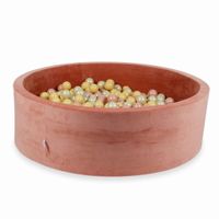 Suchy basen 130x40cm Velvet Soft Canyon Clay z piłeczkami 700szt (różowozłote, beżowe, jasnozłote)