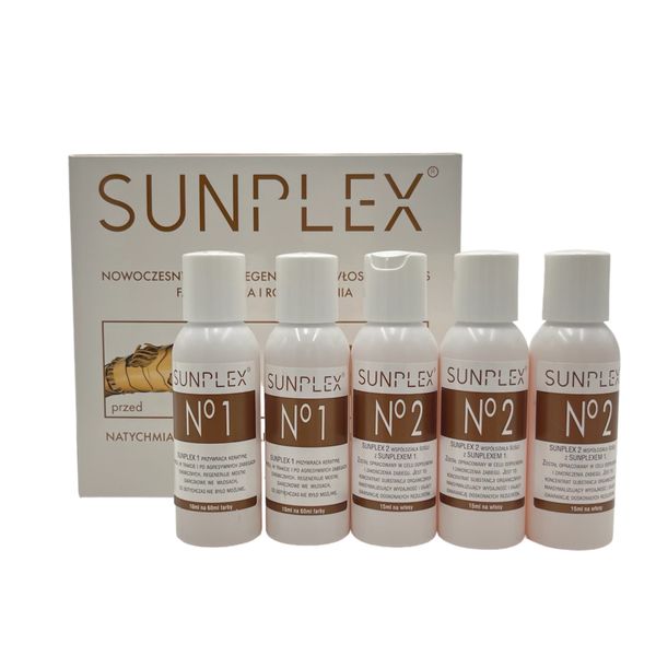SUNPLEX Kuracja regenerująca do włosów 5x50ml - 250ml zdjęcie 1