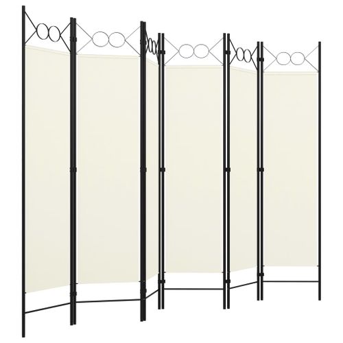 Parawan 6-Panelowy, Biały, 240 X 180 Cm na Arena.pl