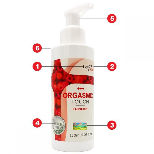 Olejek- Orgasmic Touch Raspberry 150 Ml zdjęcie 3