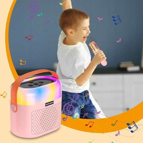PRZENOŚNY BEZPRZEWODOWY ZESTAW KARAOKE GŁOŚNIK BLUETOOTH 2X MIKROFON RGB na Arena.pl