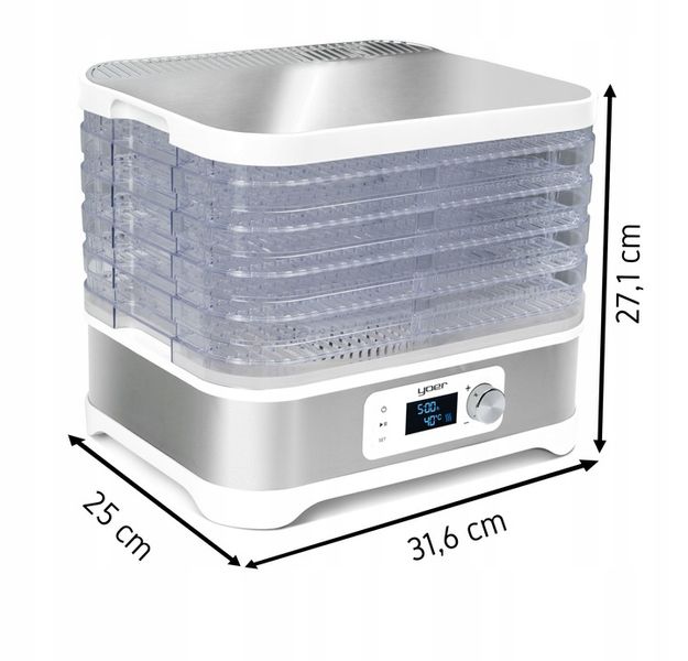 Suszarka do Grzybów OWOCÓW Warzyw Yoer Timer INOX zdjęcie 5