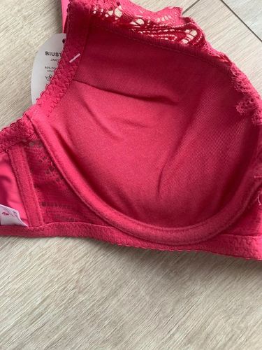 Biustonosz push up powiększający stanik koronkowy zbierający 36/ 80B kolory na Arena.pl