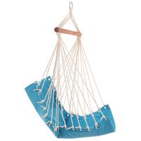 HAMAK FOTEL WISZĄCY BRAZYLIJSKI 100x50CM NATURA Z WSZYTĄ PODUSZKĄ CHABROWY 1013428