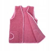CIEPŁA KAMIZELKA WEŁNIANA MERYNOS TUMBLER RÓŻOWY S INDYGOSKLEP