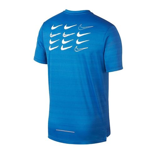 Nike Dry Miler Top SS GX AT7840-435 – męska koszulka do biegania krótkim rękawem niebieska M na Arena.pl