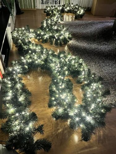 GIRLANDA CHOINKOWA ŚWIĄTECZNA 280 cm + szyszki do dekoracji na Arena.pl