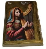 Ikona Święta Cecylia patronka muzyki