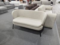 SOFA MAŁA BEND SZARA TKANINA 145/65,5/78,5 CM