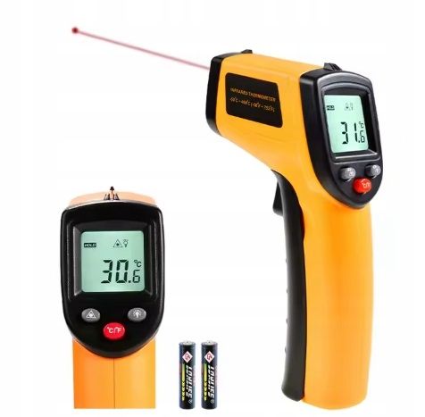 PIROMETR LASEROWY TERMOMETR BEZDOTYKOWY LCD -50 +380°C MIERNIK PODCZERWIEŃ na Arena.pl