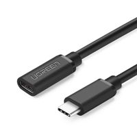 przedłużacz do kabla przewodu usb-c 3.1 0.5m czarny