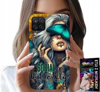 ETUI DO SAMSUNG GALAXY A22 5G - ANTI SOCIAL, BUTTERFLY, MOTYLEK, KOBIECE