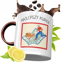Kubek Bordowy Dla Kuriera Na Urodziny Prezent Z Nadrukiem Ze Zdjęciem