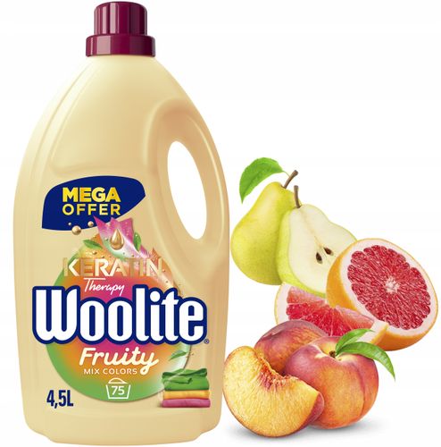 Woolite Fruity do Kolorów z Keratyną 4,5l/75 prań na Arena.pl