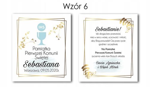 PAMIĄTKA PIERWSZEJ KOMUNII ŚWIĘTEJ PREZENT NA KOMUNIĘ PUDEŁKO UPOMINEK na Arena.pl