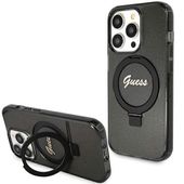 Guess GUHMP15LHRSGSK iPhone 15 Pro 6.1" czarny/black hardcase Ring Stand