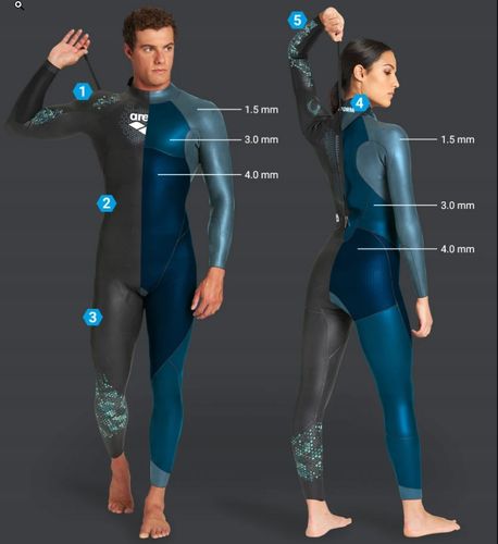 Strój pływacki męski triathlonowy kombinezon pianka Arena Storm Wetsuit S na Arena.pl