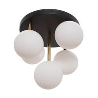 5-punktowa lampa natynkowa Ali plafon do holu złoty czarny