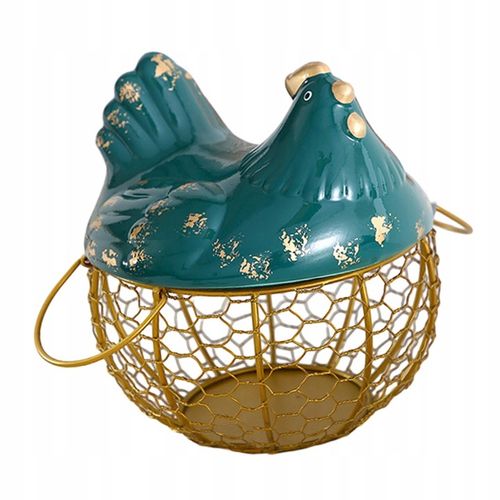 Kosz na jajka Metalowy pojemnik na jajka kurze Spiżarnia o dużej pojemności na Arena.pl