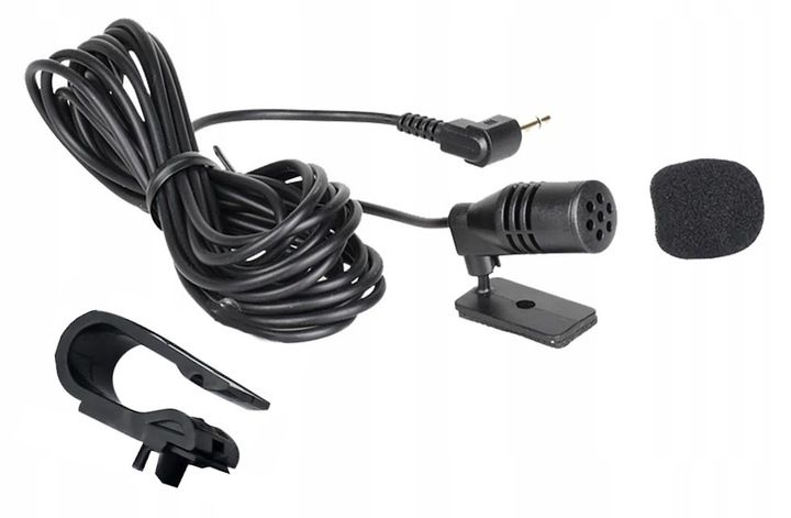 MIKROFON SAMOCHODOWY DO RADIA Z KLIPSEM 2,5 METRA JACK 3,5MM zdjęcie 3