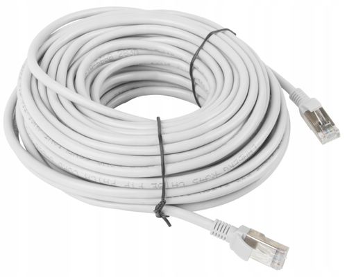 KABEL SIECIOWY LAN ETHERNET RJ45 FTP ekran 30M HQ na Arena.pl