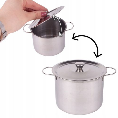 ZESTAW KUCHENNY KUCHARKI DO GOTOWANIA METALOWE GARNKI FARTUSZEK DLA DZIECI na Arena.pl